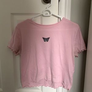 Hollister, ladies L, pink blue and black